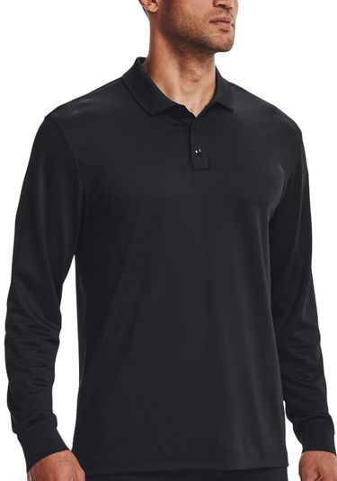 Polo tričko Under Armour Under Armour Tac Performance 2.0 Long Sleeve Polo Shirt Čierna | 1365383-001, 0