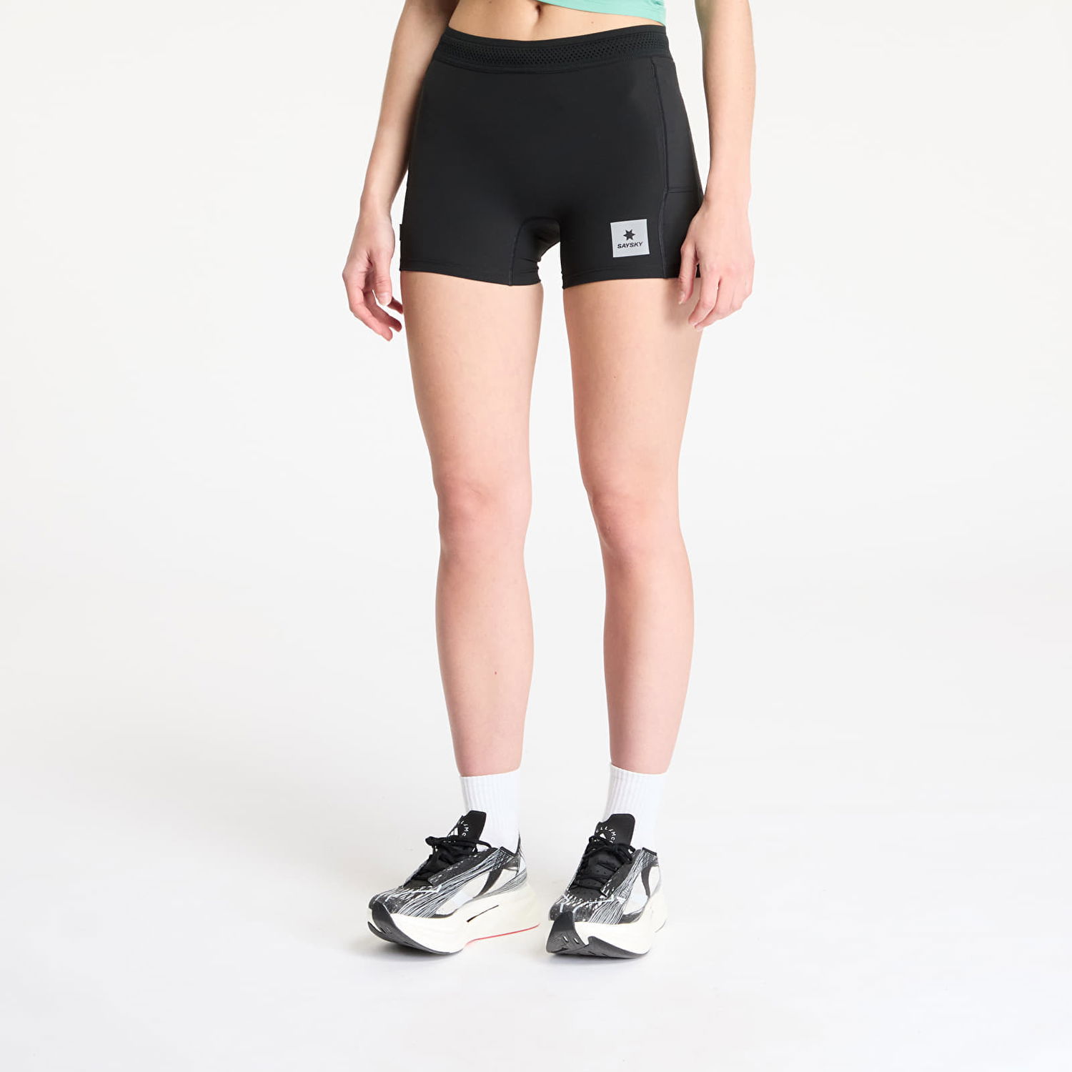Šortky Saysky SAYSKY Flow+ Race Short Tights 4" Čierna | XWRST62C901, 0