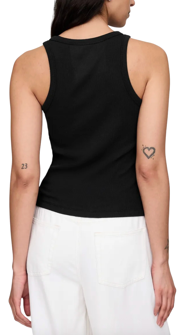 Tielko GAP Ribbed Logo Americana Tank Top Čierna | 729562-01, 1