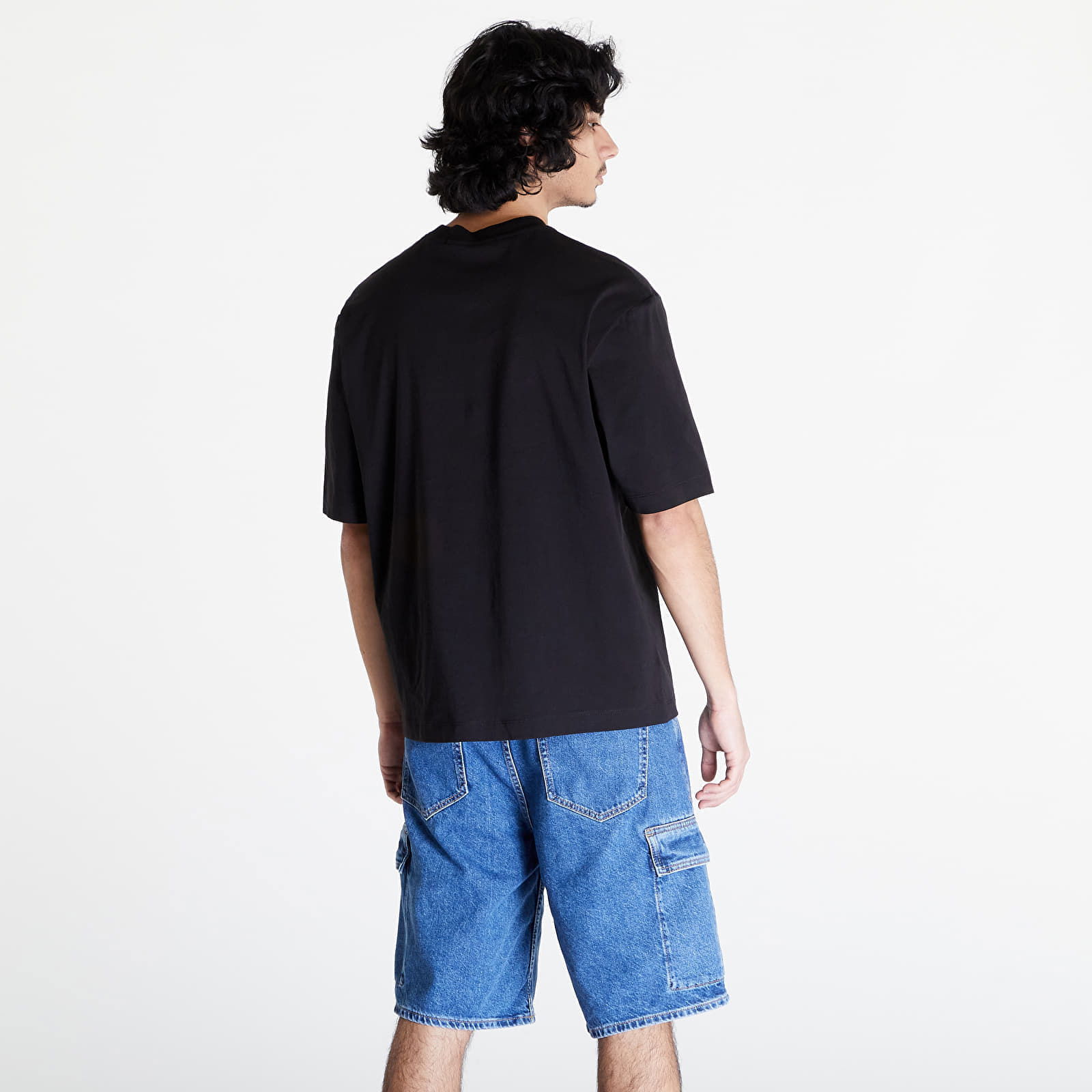 Jeans Blocking Graphic Short Sleeve