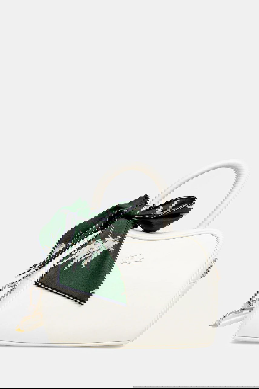 Kabelka Lacoste Lacoste Women's Small Bowling Bag with Scarf Biela | NF4973FZ, 0