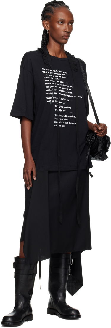 Tričko Ann Demeulemeester Ann Demeulemeester Danvald High Comfort Graphic T-Shirt Čierna | 2520-W-JTS06-54-C-FA206-099, 3