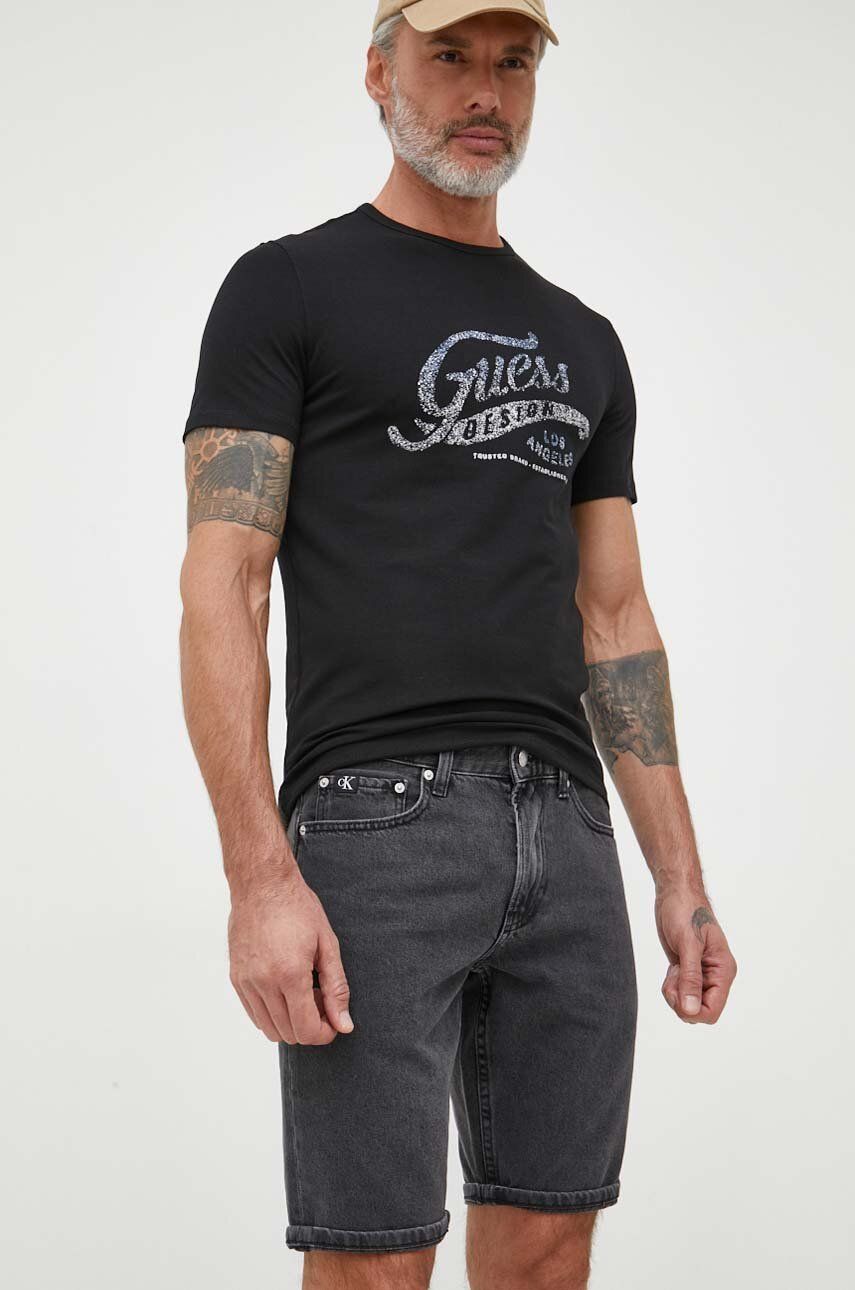 Šortky CALVIN KLEIN Denim Shorts Šedá | J30J323335, 0