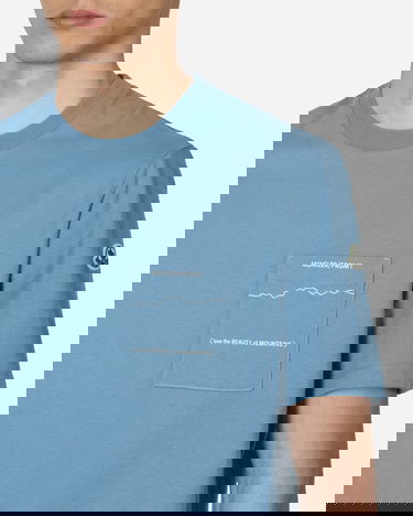 Tričko Moncler FRGMT Pocket Logo T-Shirt Modrá | 8C00005M3265 710, 5