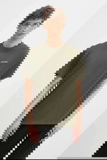 Tričko Carhartt WIP S/S Script Embroidery T-Shirt Zelené | I030435.2QHXX, 0