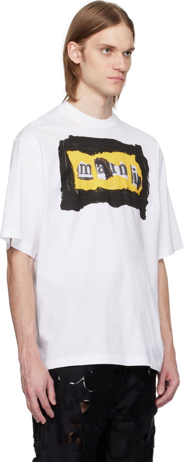 Tričko Marni Marni Painted Collage Logo T-Shirt Biela | HUMU0223RP USCX94, 1