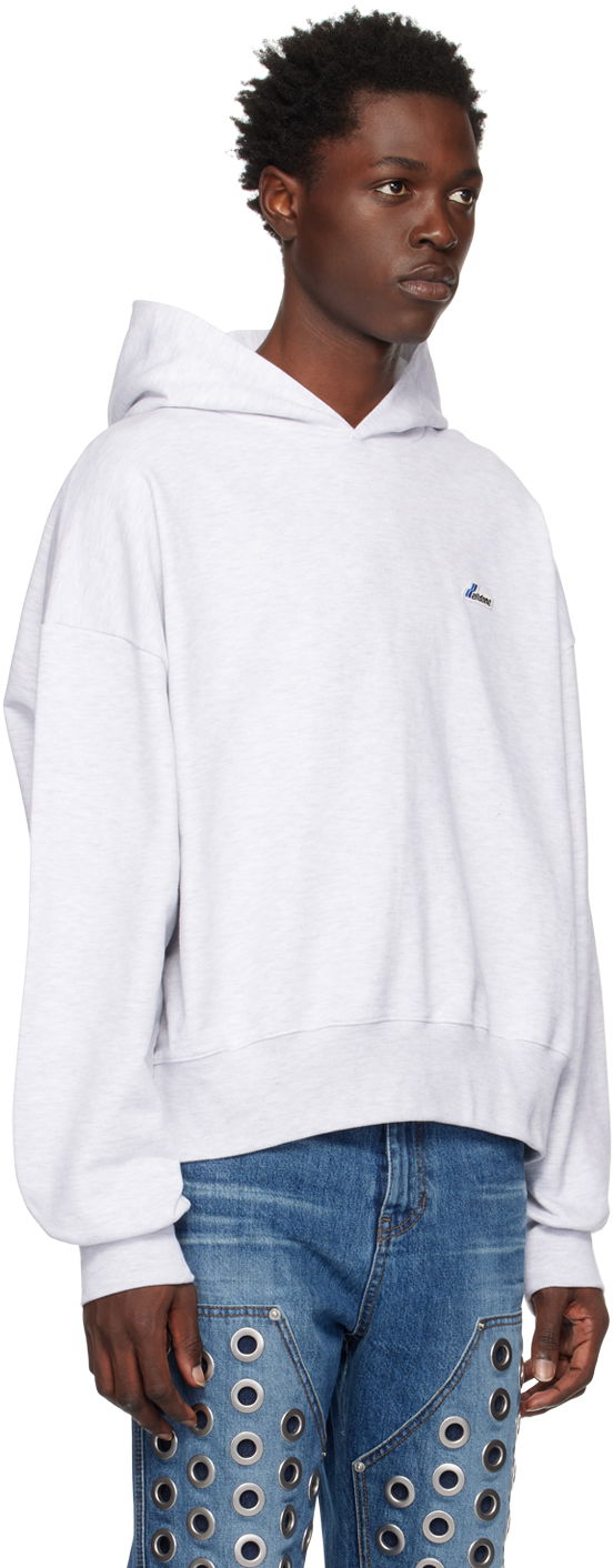 Mikina We11done Embroidered Hoodie Šedá | WD-TH3-22-714-U-GY, 1
