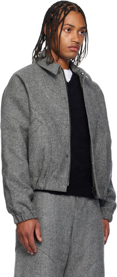 Bunda sage NATION SAGE NATION Jiji Wool Jacket Šedá | S052 JIJI JACKET WOOL MARL GRE, 1