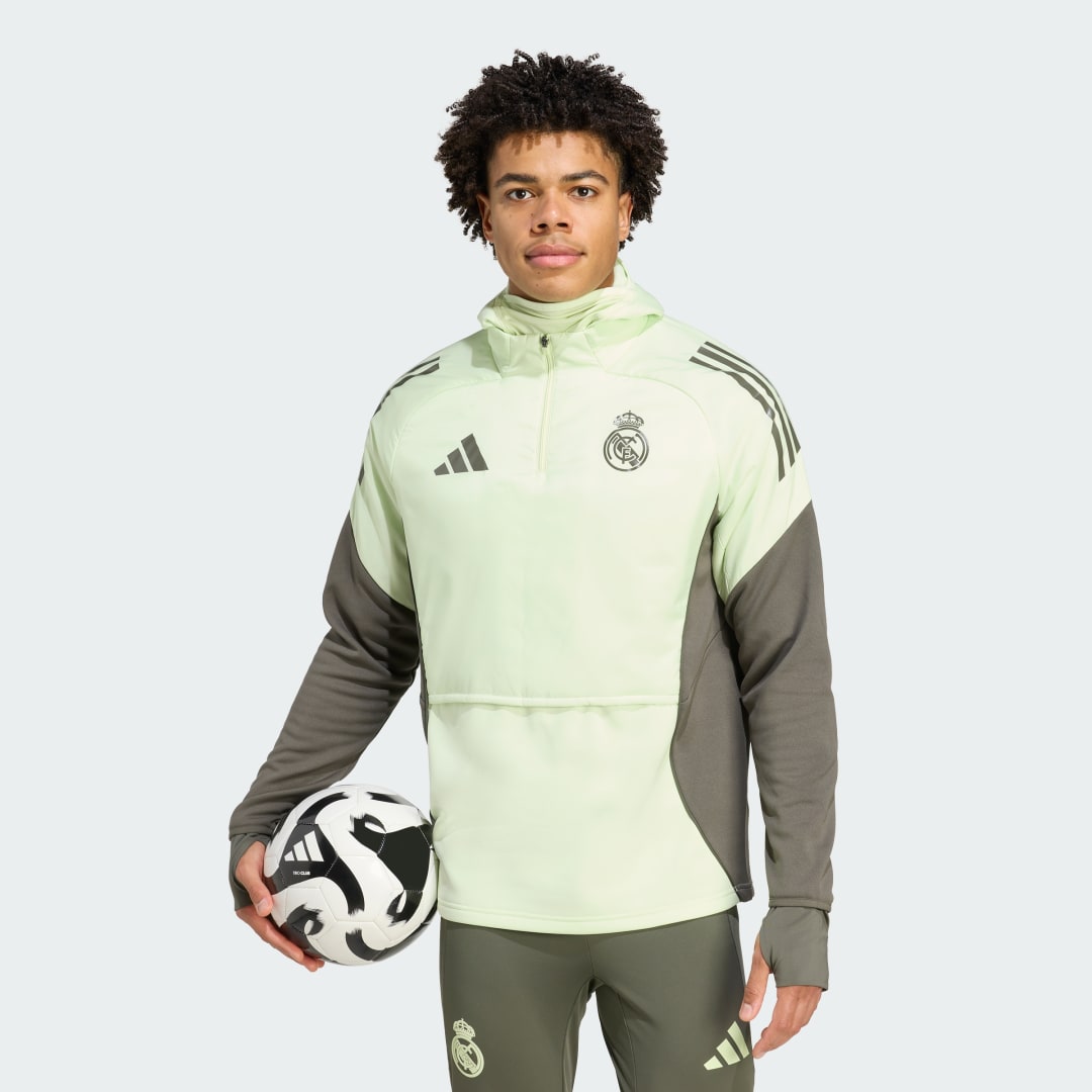 Mikina adidas Performance Real Madrid Tiro 25 Winterized Training Top Zelené | KE1168, 0