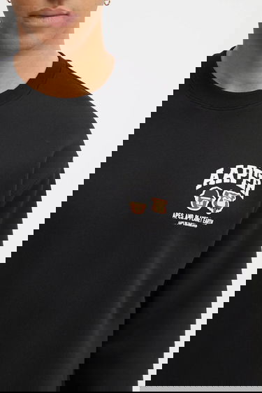 Mikina AAPE by A Bathing Ape Aaper Crew Neck Sweatshirt Čierna | AAPSWMC366XXP, 3