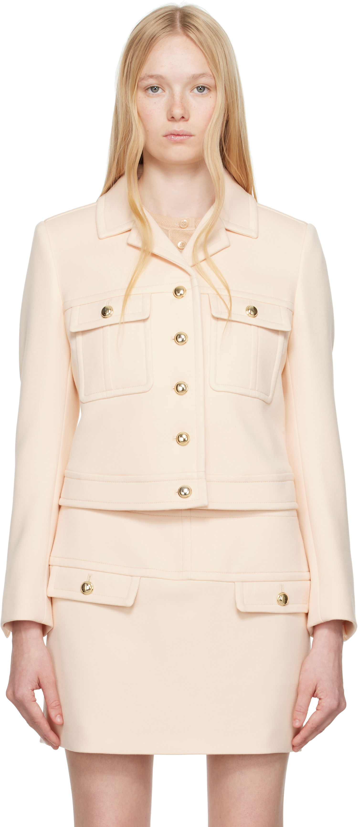 Sukňa Tom Ford TOM FORD Cropped Safari Jacket Béžová | CS1266-FAX567, 0