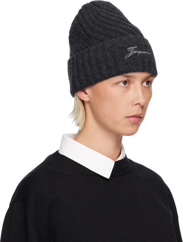 Kulicha Jacquemus The Tourni Beanie Šedá | 25HACU00767AK00287, 1