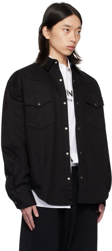 Košeľa VETEMENTS VTMNTS Oversized Denim Shirt Čierna | VL22SH600B, 1