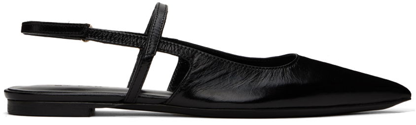 Oblečenie BY FAR BY FAR Jess Slingback Ballerina Flats Čierna | 22SSJESFBLGLS, 0