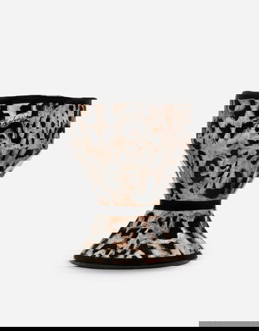 Home decor Dolce & Gabbana Dolce & Gabbana Small Outdoor Leopard Print Vase Rôznofarebný | TCC030TCAC1UL003, 0