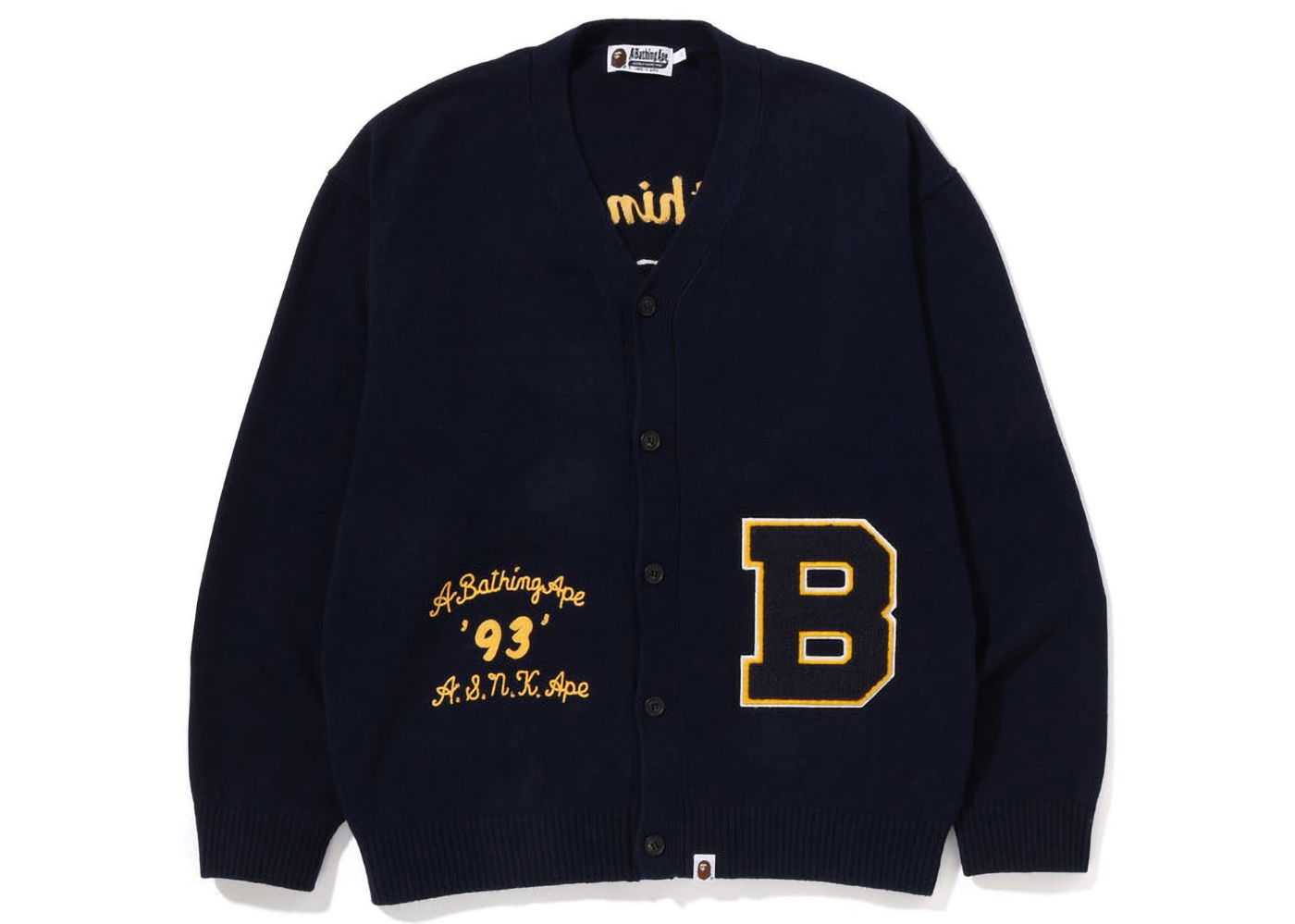 Sveter BAPE Knit Cardigan Navy | 1J30-120-001, 0