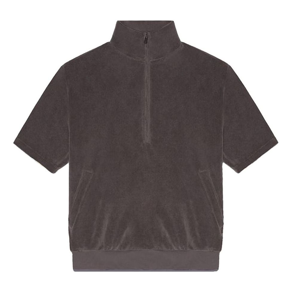 Mikina Fear of God Essentials Half-Zip Sweatshirt Šedá | 125BT224090F, 0