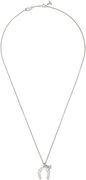 Horace Crystal Horseshoe Pendant Necklace