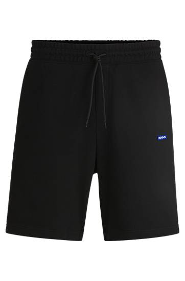 Šortky BOSS Cotton Terry Drawstring Shorts Čierna | 50522364, 0