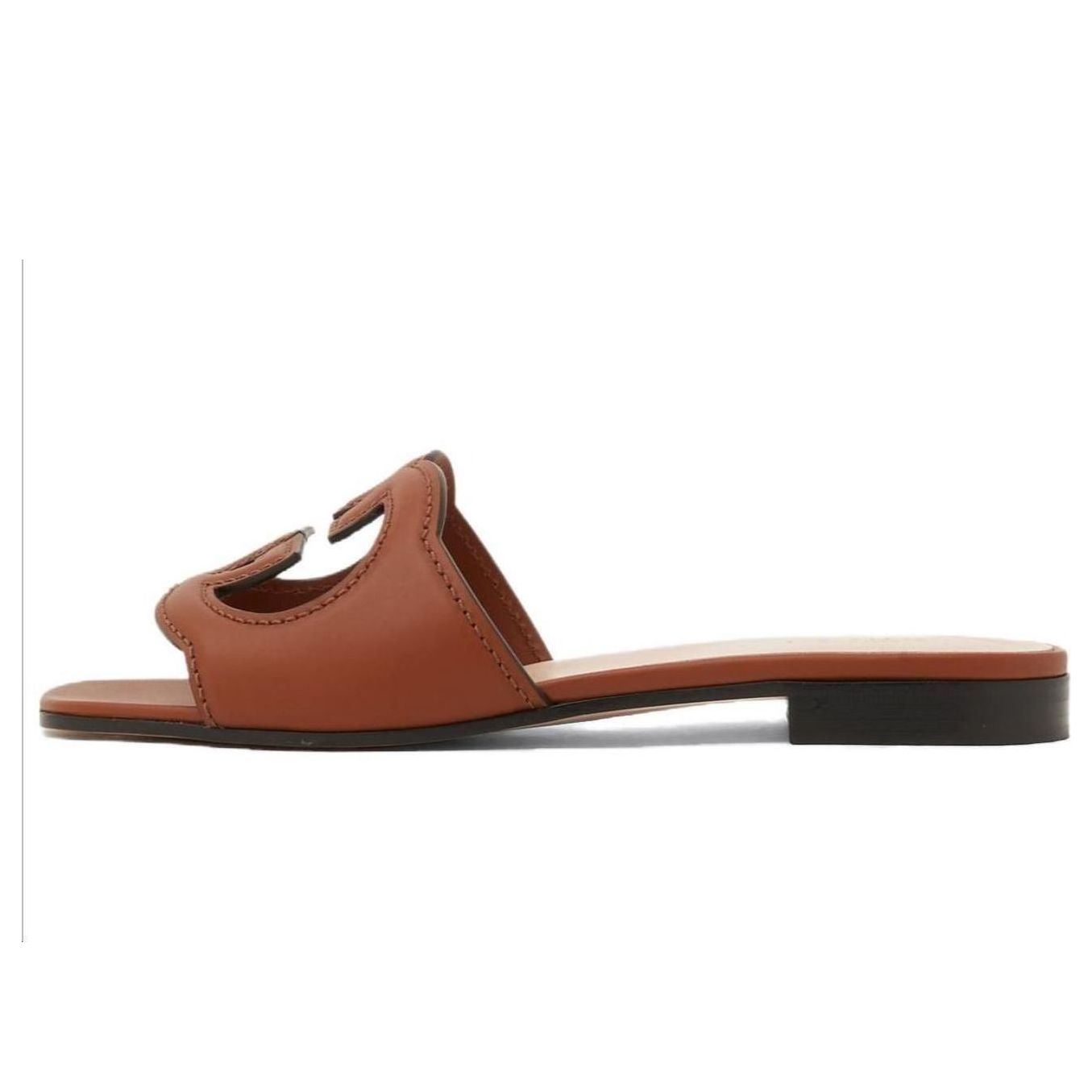 Tenisky a topánky Gucci Interlocking G Cut-Out Slide Sandals Hnedá | 694451-US000-2535, 0