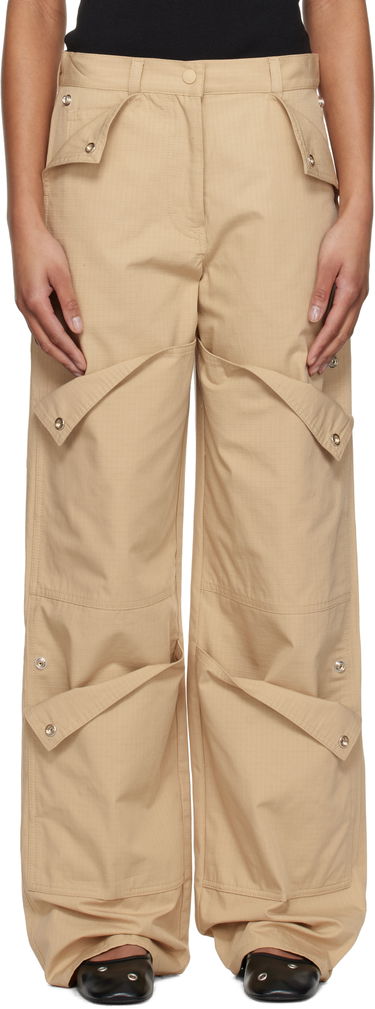 Cargo nohavice KENZO Kenzo Paris Cotton Ripstop Cargo Pants Béžová | FF52PA1009DL, 0