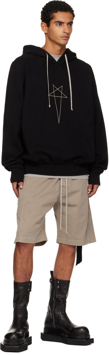 Mikina Rick Owens DRKSHDW Penta Oversized Hoodie Čierna | DU02E7262 FEP3P, 3