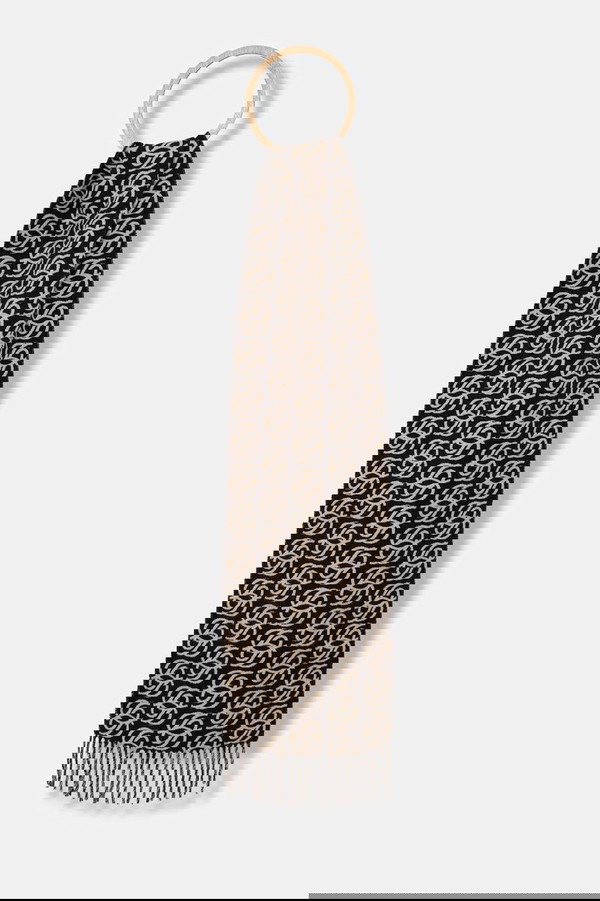 Šál Drôle de Monsieur Drôle de Monsieur L'Echarpe Monogramme Patterned Scarf Hnedá | I.SF118.WO046, 0