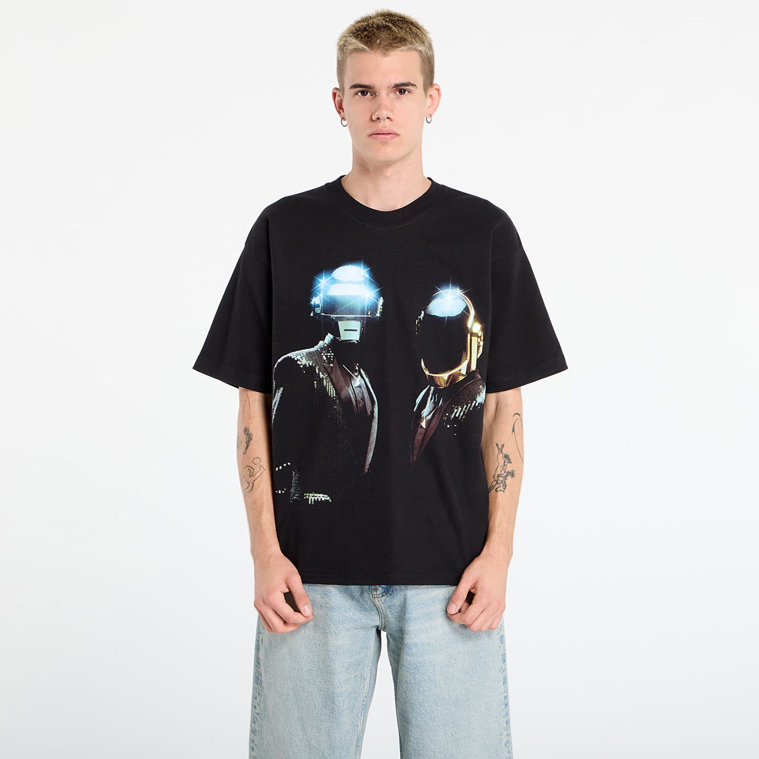 Tričko Pleasures PLEASURES Duo Graphic T-Shirt Čierna | P25DP016-BLACK, 0
