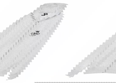 Mikina Stüssy Stussy Zip Hoodie Šedá | 1975028, 0