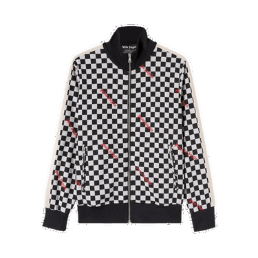 Bunda Palm Angels Jacquard Damier Classic Track Jacket Čierna | PMBD001F22FAB0041025, 0