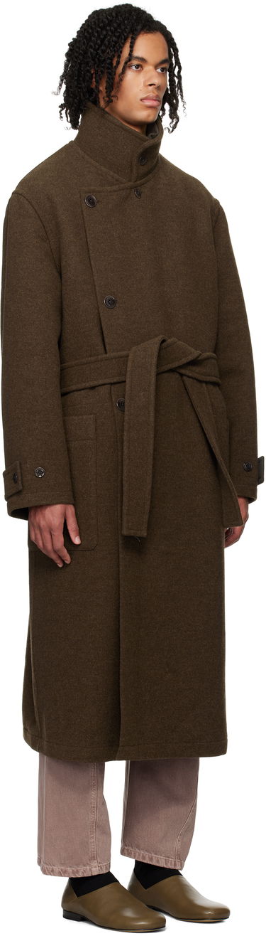 Trenčkot LEMAIRE LEMAIRE Men's Wrap Coat Zelené | CO1090 LF1117, 3