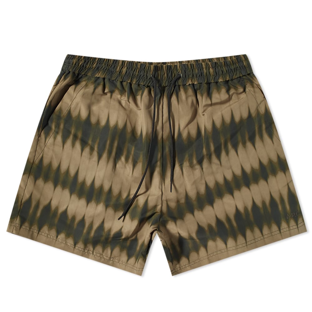 Plavky A.P.C. Bobby Tie Dye Swim Shorts Zelené | PSAHR-H10182-JAA, 0