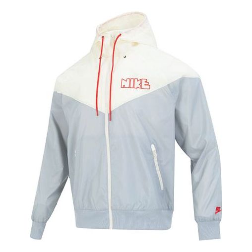 Vetrovka Nike Woven LND Men's Hooded Jacket Biela | DX0695-077, 0