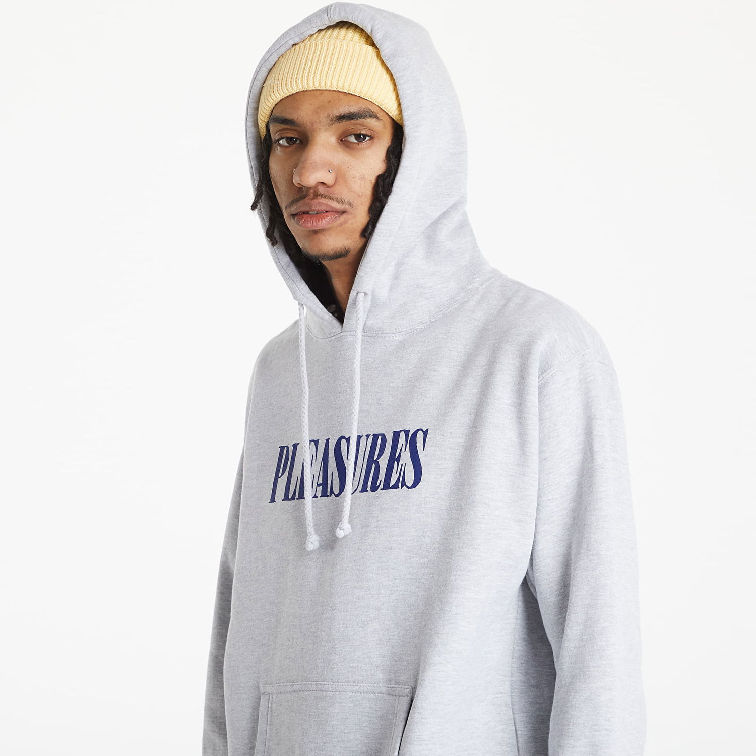 Mikina Pleasures Tickle Logo Hoody Šedá | P22SP056 Grey, 0