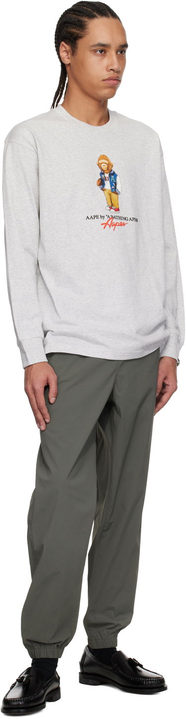 Tričko AAPE by A Bathing Ape AAPE by A Bathing Ape 'AAPE Theme AAPER' Long Sleeve T-Shirt Šedá | AAPLTM1610XXNWH2, 3