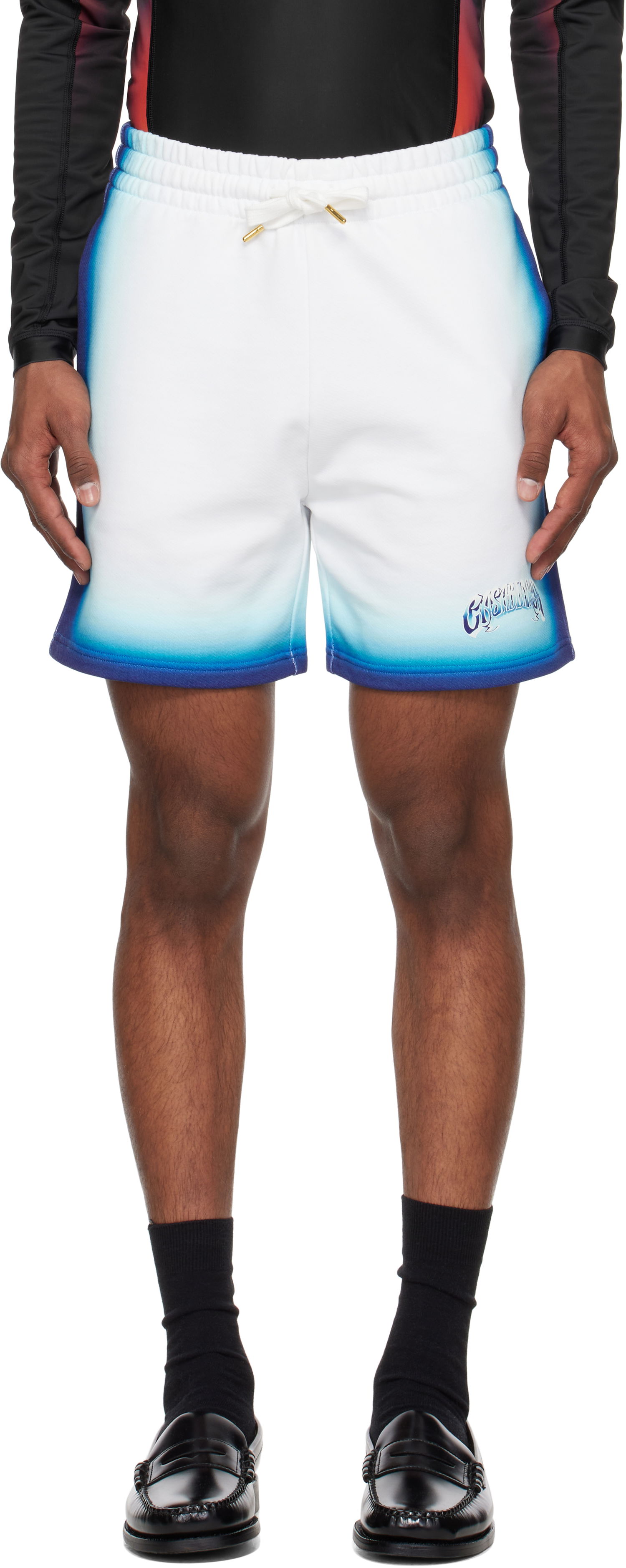 Šortky Casablanca Casablanca Fade Sweat Shorts Biela | MS25-JTR-003-05, 0