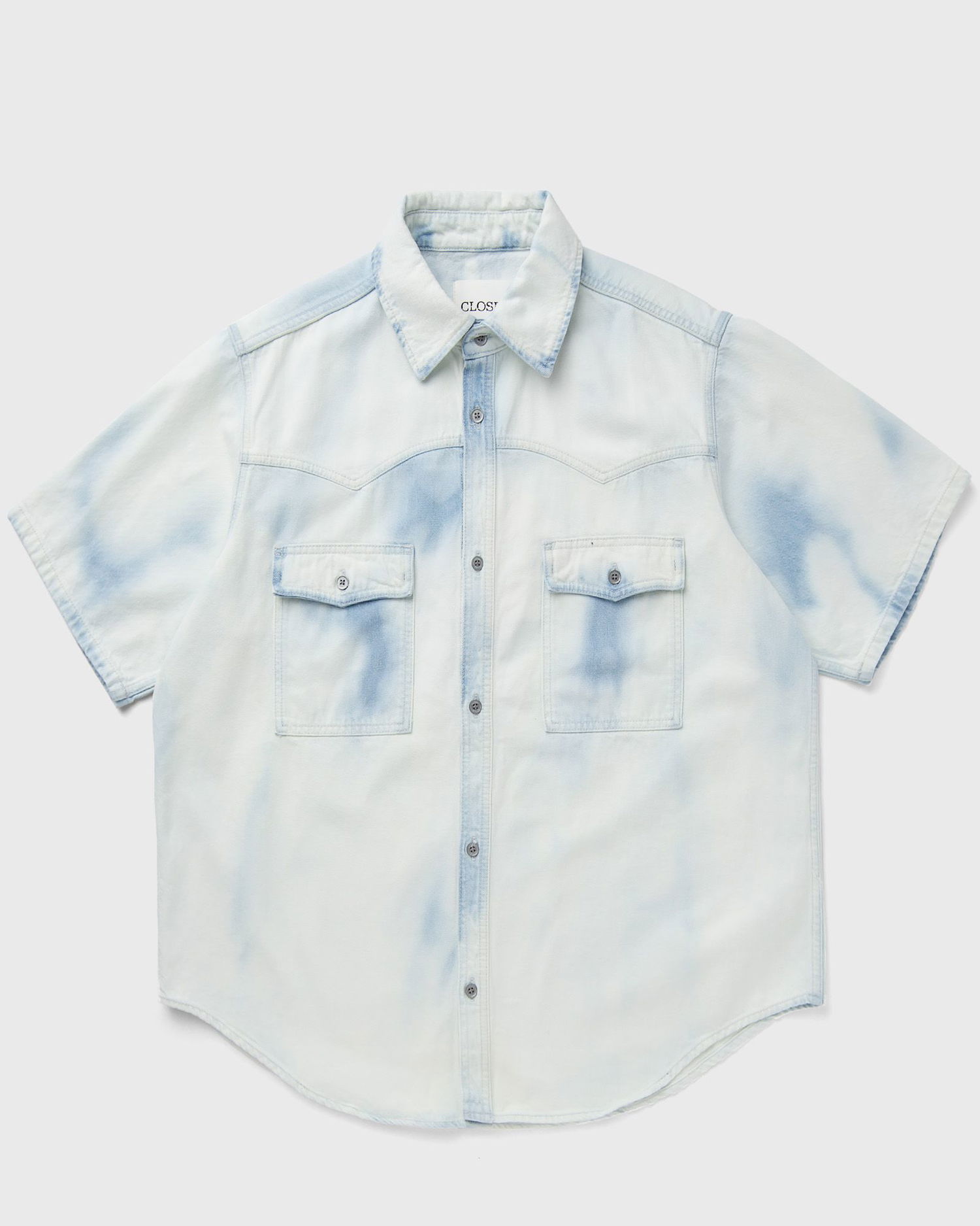 Košeľa CLOSED SHORT SLEEVE WESTERN SHIRT Modrá | C84006-18S-1U-LBL, 0