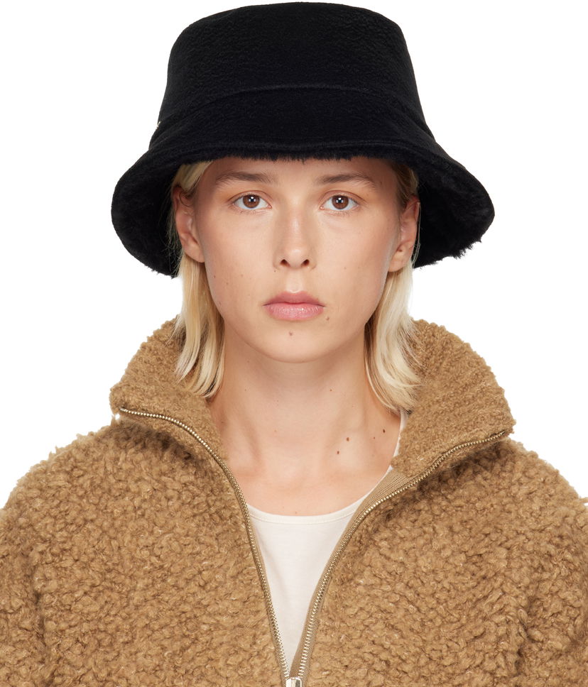 Klobúk Max Mara Max Mara Fiducia Reversible Bucket Hat Čierna | 2524576102600