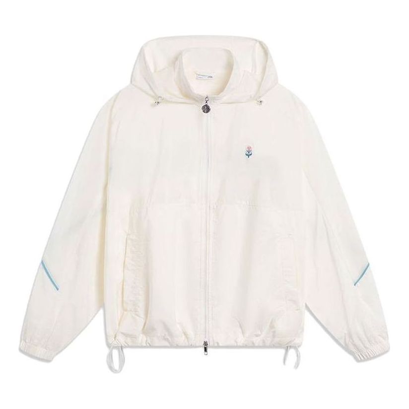 Vetrovka Li-Ning Athletics Sportswear Jacket Biela | AFDT434-6