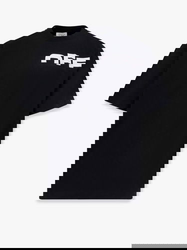 Tričko Off-White T-Shirt With Logo Print Čierna | OMAA120S25JER00B1001, 0