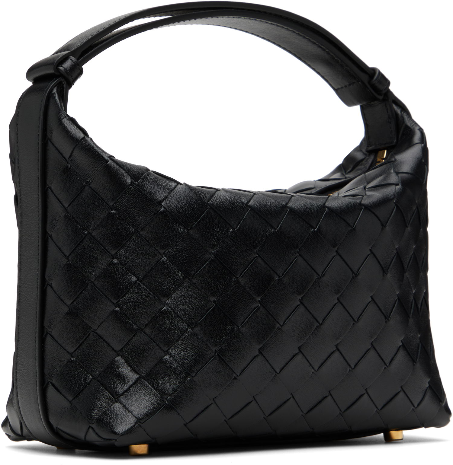 Kabelka Bottega Veneta Mini Woven Leather Shoulder Bag Žltá | 754443 V3IV1, 1
