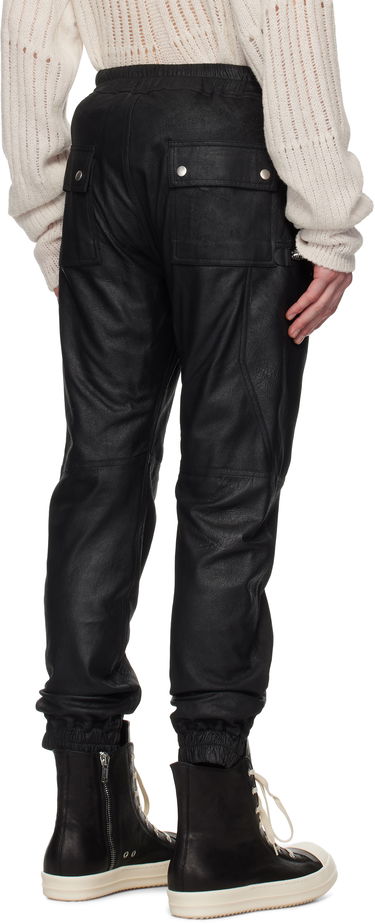 Cargo nohavice Rick Owens Rick Owens Hollywood Bauhaus Leather Cargo Pants Čierna | RU01E5377 LBA, 2