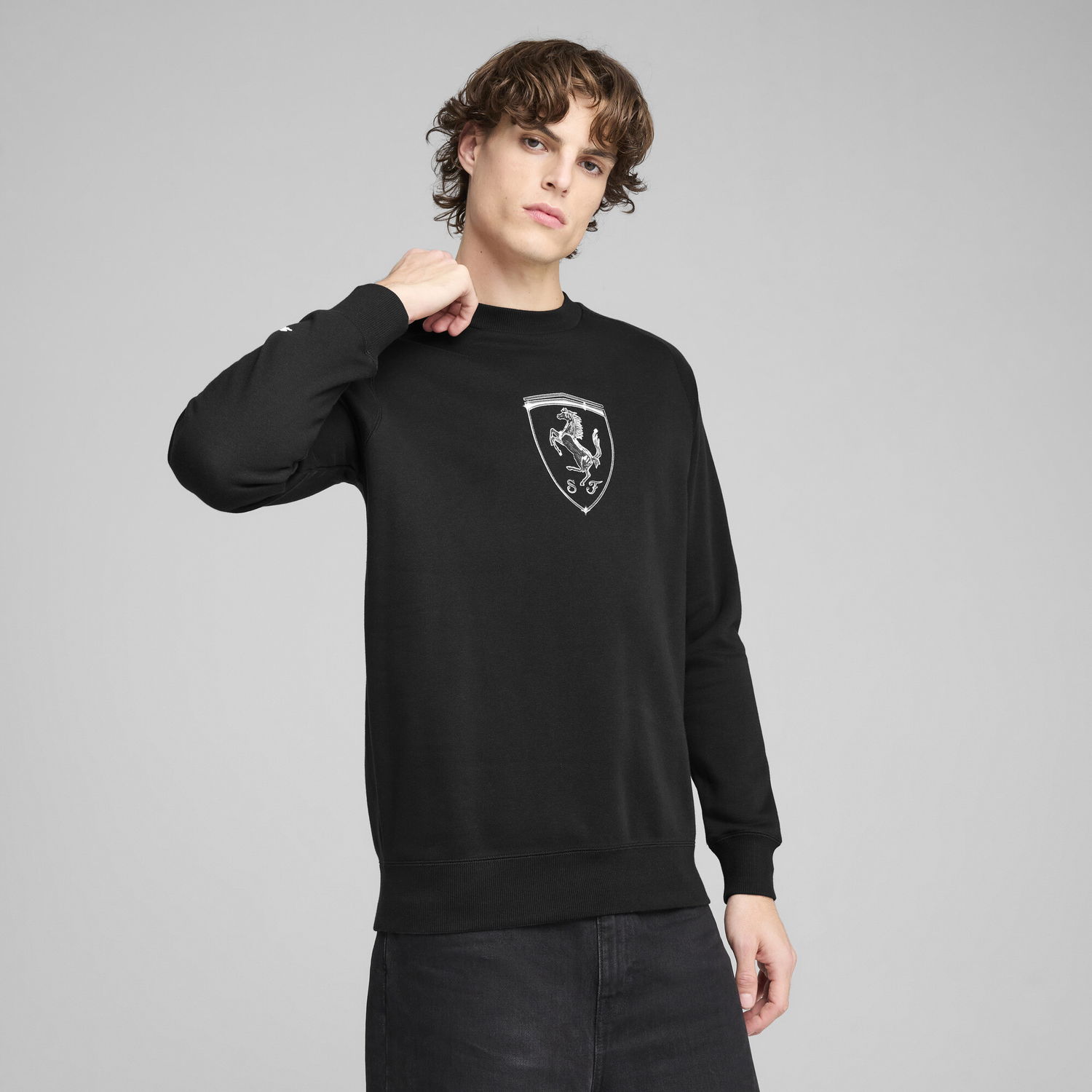 Mikina Puma Scuderia Ferrari HP Race Big Shield Sweatshirt Čierna | 630193_01, 0