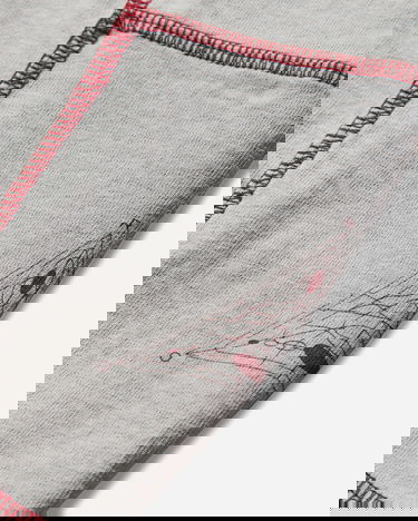 Tričko ROA Info Stitch Organic Longsleeve T-Shirt Šedá | RBMW0543JY56 GRY0004, 4