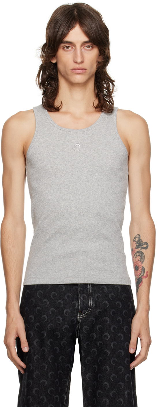 Tielko Marine Serre Gray Organic Cotton Tank Top Šedá | MTT081A CJER0011