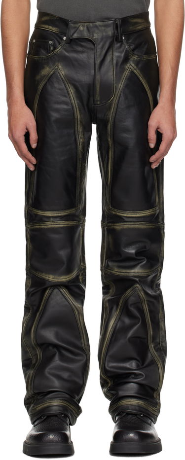 Nohavice Who Decides War Who Decides War Moto Leather Pants Čierna | 1120980002SS25, 0