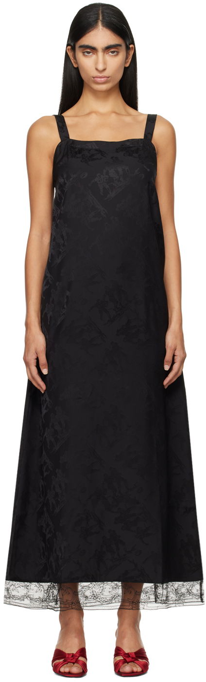Šaty Bode Column Maxi Dress Čierna | WRF24DR038, 0