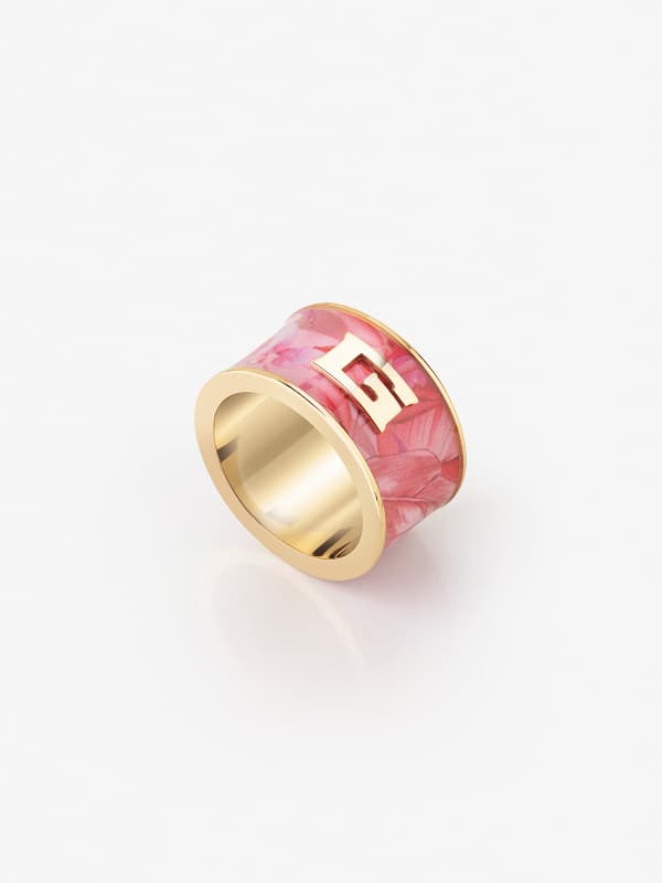 Prsteň GUESS “Foulard” Ring Ružová | JUBR02131JW, 0