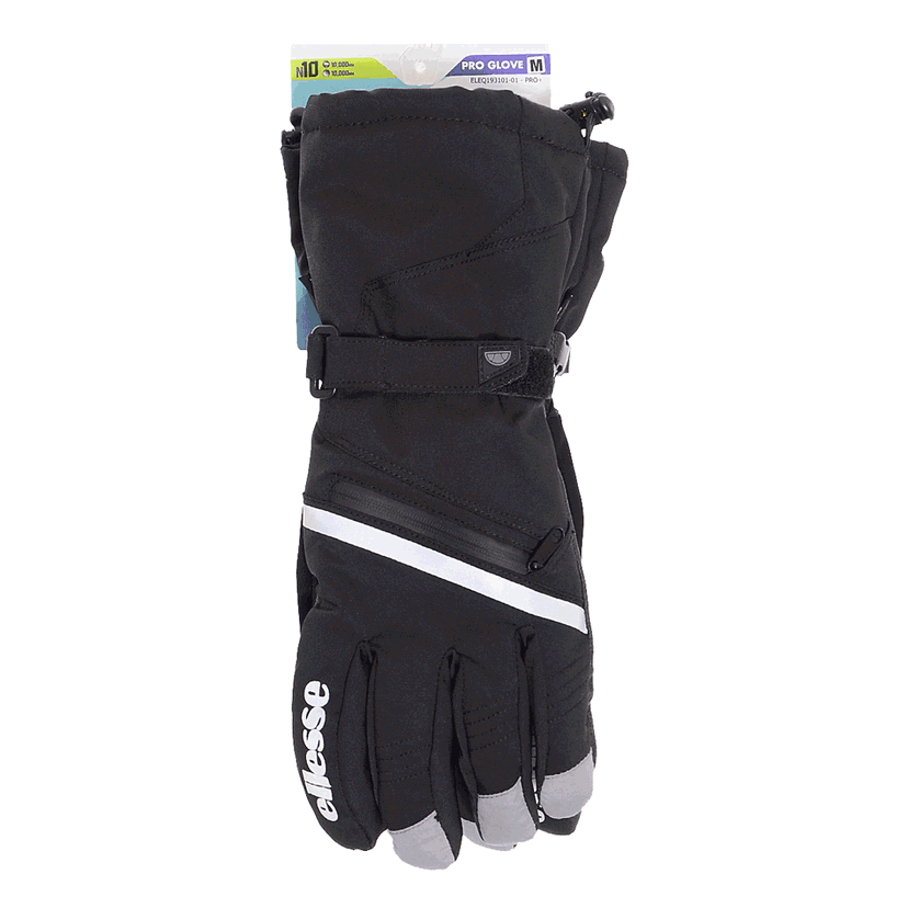 Rukavice Ellesse PRO Winter Gloves with Touchscreen and Reflective Stripe Čierna | ELEQ193101-01