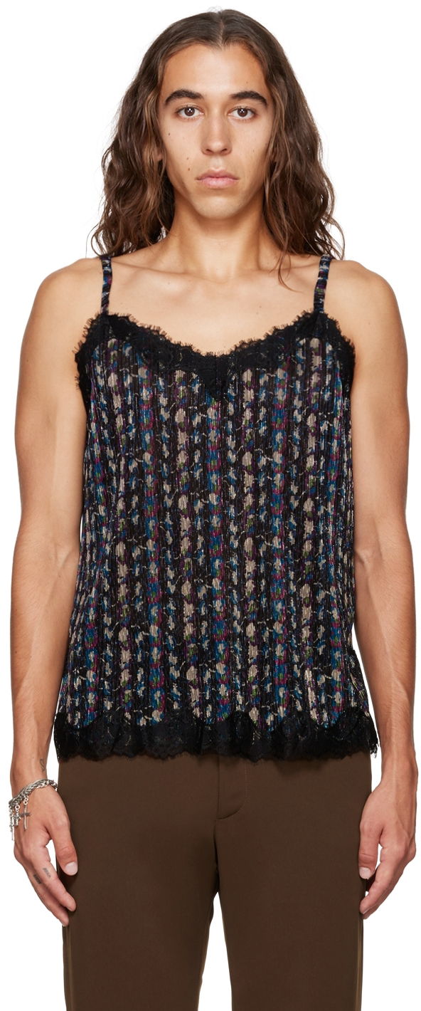 Tielko Anna Sui Anna Sui Floral Lace-Trim Tank Top Rôznofarebný | M622D20, 0